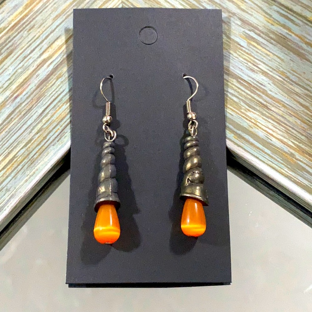 Whimsical antique style earrings